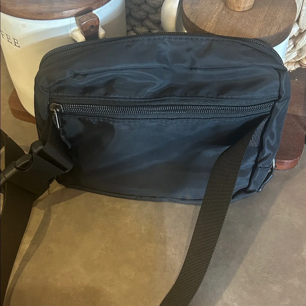 Black Love cherry Patch Fanny Pack Belt Bag